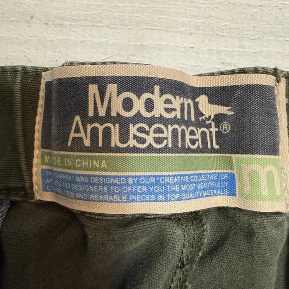 Modern Amusement green jogger causal pants men's medium - Picture 5 of 11